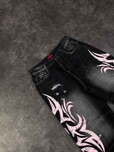 Nuevos Jeans de Mezclilla Super Holgados con Parches Bordados Desgastados Vintage Personalizados para Hombre 2026 - Product Image 6