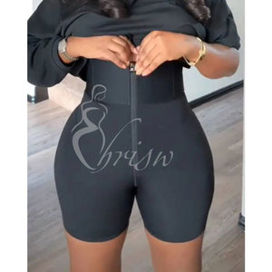 <span class=keywords><strong>Short</strong></span> taille haute à fermeture éclair sur le devant pour les abdominaux et les remontées de fesses (pré-commande) 2025 New Alphabet European and American Hip Pants - Product Image 6