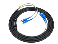 Kabel Ekstensi Fiber Optik SM Berlapis Baja 4 Core 150 Meter Patch Cord LC-LC TPU LSZH