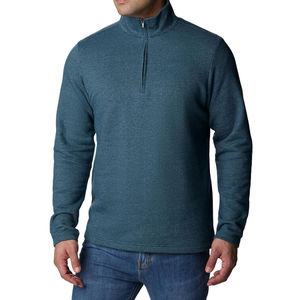 Diseño de logotipo personalizado Hombres Streetwear Sudadera de calidad superior Slim 100% algodón Media cremallera Stand Collar Street Wear Sudadera para hombres - Product Image 5