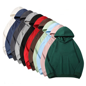 Suéter de gimnasio de lana liso de manga larga para mujer personalizado de gran tamaño en blanco liso Sudadera con capucha Crop Top Quarter Sudaderas con capucha para mujer - Product Image 4