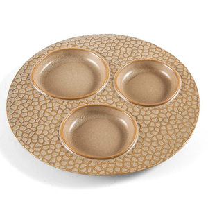 Piatto ecologico in ceramica verde per ristoranti collezione <span class=keywords><strong>di</strong></span> piatti Gourmet in porcellana <span class=keywords><strong>di</strong></span> Plato de Ceramic - Product Image 2