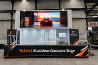 Ticktack LED Sahne Kutusu SL18 Açık Hava LED Ekranlı Seyahat Kamyonu Marka Tanıtımı ve Reklam Mobil Sergi Gösterisi için