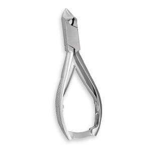 Lame incurvée Poussoir à cuticules Matériau en acier Coupe-ongles incarnés Pinces à ongles avec poignée imprimée pour les orteils Soins des ongles Ressort de baril 113 - Product Image 1