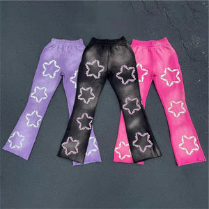 Vente en gros de sweats à capuche et pantalons de survêtement zippés ensembles de lavage de pierre marque privée vêtements épais pour hommes survêtements délavés à l'acide - Product Image 5