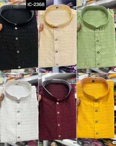 Ropa de fiesta de boda Ropa casual Secuencia DE TRABAJO Hombres Kurta con pijama de algodón puro La mejor calidad al precio más bajo - Product Image 6