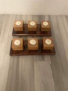 wooden <b>Candle</b> <b>Holders</b> <b>Candle</b> Jars - Product Image 3