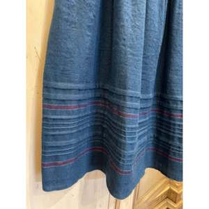 Summer Casual EVA <b>Wool</b> <b>Dress</b> in Teal with Print and Solid Pattern Loose A-Line Silhouette Maxi-Length ODM Supply - Product Image 2