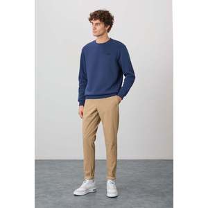 Sweat-shirt pour homme Omar Indigo brossé - 88137 - Indigo - Product Image 2