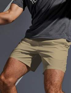 Pantalones cortos de malla atléticos personalizados con forro de compresión bolsillo para teléfono estilo deportivo para entrenamiento deportes Fitness gimnasio correr Jogging - Product Image 6