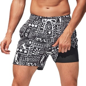 2025 mode respirant bord de mer mince plage court maillot de bain été gros personnalisé maille Shorts pour hommes - Product Image 1