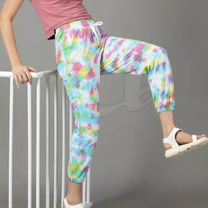 Tie Dye Printing Fashion Wear Women <b>Trouser</b> OEM Service Women <b>Trouser</b> Quick Dry Women <b>Trouser</b> - Product Image 5