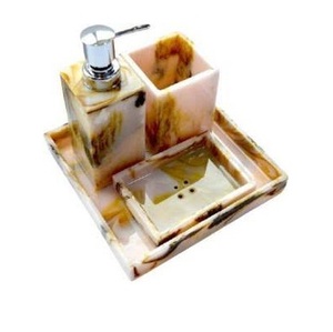 Produits ménagers, vente en gros d'usine, salle de bain en résine, ensemble de lavage de salle de bain en marbre de quatre pièces à un bon prix - Product Image 2