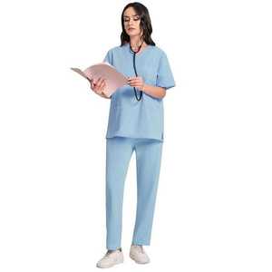 Venta al por mayor de calidad superior Scrub uniforme de enfermería/verano médico Scrubs Set / Hospital Scrubs - Product Image 3