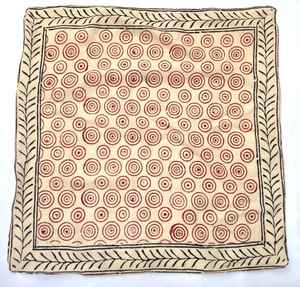 Pañuelo de Algodón Orgánico, Estilo Bohemio, Estampado a Mano, Bufanda con Diseño Paisley, Regalo para Ella - Product Image 3