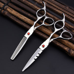 Tijeras de pelo de acero 440c tijera de pelo tijeras de peluquero tijeras de corte de pelo profesionales de 6 pulgadas - Product Image 5