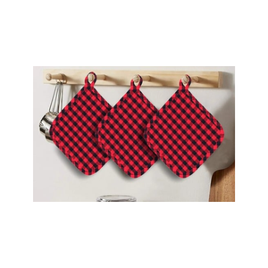 Bulk Premium Solid 100% Cotton Embroidered Quilted Heatproof <b>Oven</b> Pad Eco Friendly Kitchen OEM ODM Made In India Pot Holder - Product Image 5