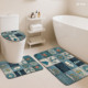 Custom Printed <b>Mat</b> <b>Bathroom</b> Rug <b>Set</b> for <b>Bathroom</b> Non-Slip Shower Curtain Bath <b>Mat</b> - Product Image 3