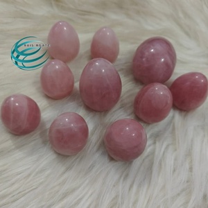 Huevo de Cristal de Cuarzo Rosa Natural de Alta Calidad, Pulido, Piedra Preciosa Curativa, Reiki, Meditación, Decoración del Hogar, Regalo - Product Image 1