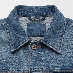 Chaqueta Vaquera de Invierno Personalizada para Hombre, Estilo Vintage, Transpirable, Exterior de Nailon y Algodón, Teñido Liso con Pigmento - Product Image 4