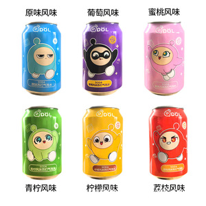 Vente en gros d'eau gazeuse à caractère sous licence 330ml saveur fruitée avec design Pikachu et Bob l'éponge pour la vente au détail et les coffrets cadeaux - Product Image 2