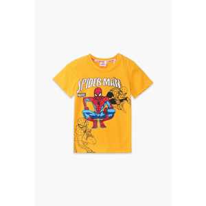 Camiseta gráfica amarilla de marca para niños 100% algodón cuello redondo de alta calidad de punto logotipo personalizado estampado en blanco para ropa de niños - Product Image 1