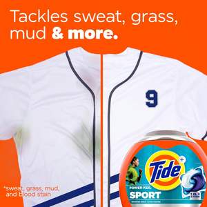 Lessives en dosettes Tide Power Pods Sport, 45 unités, protection avancée contre la transpiration et les taches - Product Image 4