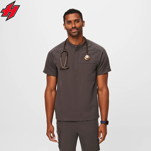 Conjuntos de uniformes quirúrgicos de cintura alta al por mayor trajes médicos de hospital de Enfermería de estilo estirable para hombres y mujeres - Product Image 2