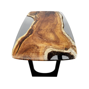 Lineage Epoxy Best Quality Dining <b>Table</b> Expertly designed dining <b>table</b> for dining food crafted from solid wood - Product Image 2