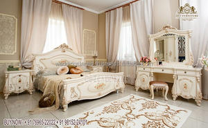 ภาษาฝรั่งเศสคําคลาสสิกธีมเฟอร์นิเจอร์ห้องนอนชุดRoyal Lookไม้สักชุดห้องนอนสําหรับHomeเจ้าหญิงไม้สักชุดเฟอร์นิเจอร์ห้องนอน - Product Image 4