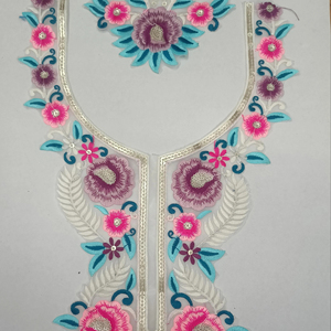 Elegante diseñador red tela cuello encaje para confección vestidos de novia ropa de fiesta étnica bordado decoración de la ropa - Product Image 1