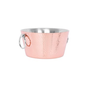 Bronze Color Copper Beverage Tub With Handle For Ice <b>Storage</b> Drinking Use Home Bar Garden Party Decorative Beverage Tub - Product Image 4