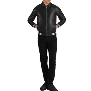 Veste universitaire pour hommes respirante et personnalisée de conception de qualité supérieure manches en cuir de toile personnalisable vente chaude à bas prix quantité minimale de commande bas - Product Image 1