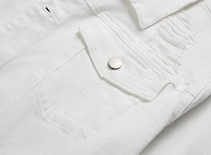 Designer <b>Men's</b> Fashionable High-Style Canvas <b>Denim</b> Jean <b>Jacket</b> Winter <b>Hooded</b> Street Style Streetwear <b>with</b> Front Logo Wholesale - Product Image 5