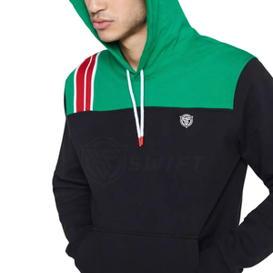 Sweatshirts à capuche 100% coton pour hommes Style Unique Respirant Polaire Solide Motif Hiver Conception de Poche Sweatshirts Chauds - Product Image 4