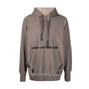 Sudaderas con capucha desgastadas lavadas con ácido hechas a medida más vendidas Patrón sólido Temporada de invierno Técnicas teñidas lisas Precio bajo ofrecido - Product Image 1