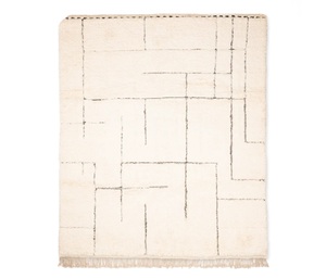 Alfombra de Lana de Nueva Zelanda de Pelo Largo, Tejida a Mano en Marruecos, para Interiores de Lujo, Última Tendencia - Product Image 4