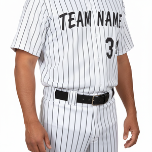 ชุดเบสบอลขายส่ง ไซส์ใหญ่ ผ้าโพลีเอสเตอร์ แห้งเร็ว ระบายอากาศได้ดี กางเกงยูนิฟอร์มคุณภาพสูง พิมพ์ลายแบบซับลิเมชั่น สำหรับทีมแบบกำหนดเอง - Product Image 5