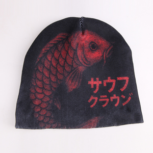 Gorro de Invierno de Punto con Logotipo Personalizado de Alta Calidad, Gorro de Calavera Cálido con Estampado Digital Personalizado y Forro de Satén - Product Image 2