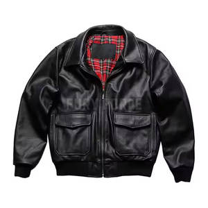 Veste universitaire en cuir à la mode pour hommes et femmes vêtements d'extérieur d'hiver de style baseball - Product Image 1