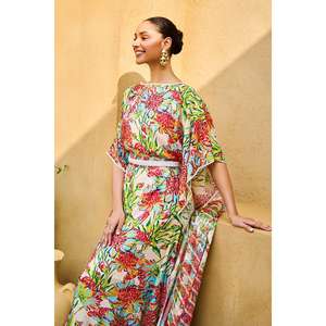 ชุดสูทผ้าไหมไผ่แบบ 3 ชิ้นสำหรับผู้หญิง ชุดอุปกรณ์เสริมหลายแบบ - Product Image 3