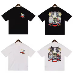 Camisetas de Hombre Oversize de Punto, Casuales, de Alta Calidad, Resistentes al Encogimiento, con Logotipo Personalizado Impreso en la Parte Delantera, Diseño en Blanco, Venta al Por Mayor - Product Image 5