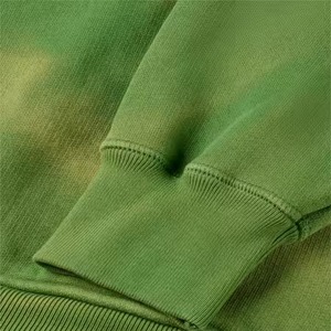 <b>Tie</b> Dye Olive <b>Green</b> Pullover Hoodie with Front Pocket Soft Cotton Fleece Casual Sweatshirt for <b>Men</b> Women Streetwear - Product Image 4