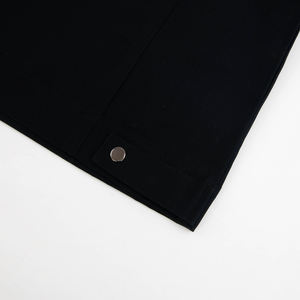 Abrigo de invierno personalizado de sarga de algodón para hombre, chaqueta de manga larga con estampado de diseñador y botones, chaqueta con cremallera para hombre, chaqueta de manga larga - Product Image 6