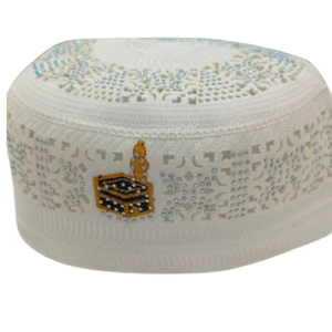 Gorro Islámico para Hombre, 100% Algodón, Bordado a Máquina, Diseño Informal para Uso en Exteriores, para la Oración Musulmana, para las Cuatro Estaciones - Product Image 3