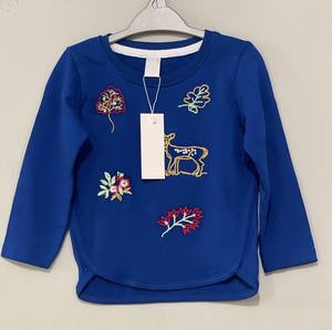 เสื้อสเวตเตอร์สำหรับเด็กผู้หญิงเสื้อสเวตเตอร์ระบายอากาศแขนยาวพิมพ์ลายสีพื้นนุ่มน่ารักสำหรับฤดูหนาว - Product Image 4