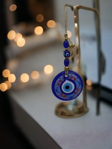 Ojo Turco DAFNI de 9 CM, Hecho a Mano, con Relieve, Magnético, Decoración Tradicional para Pared - Product Image 3