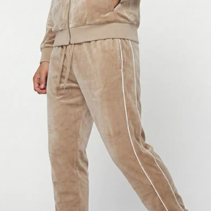 Ensemble de survêtement pour homme en velours, 2 pièces, veste zippée intégrale et pantalon - Product Image 3