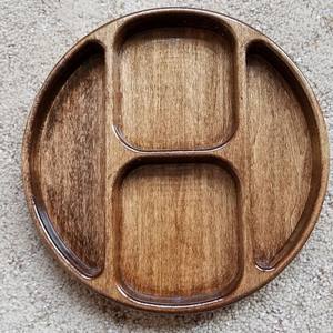 Bandeja plato redondo de alta calidad nuevo diseño superventas negro oscuro pulido decoración del hogar bandeja - Product Image 6