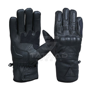 ถุงมือขี่มอเตอร์ไซค์หนังระบายอากาศพร้อมโลโก้สั่งทำพิเศษ - ดีไซน์แบบเต็มนิ้ว ปิดด้วยแถบตีนตุ๊กแก สำหรับกีฬากลางแจ้ง โมโตครอส - Product Image 2